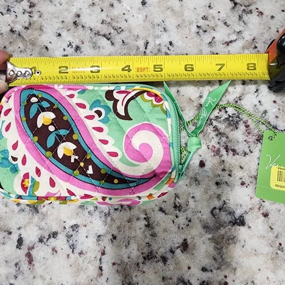 Vera Bradley Mini Wallet Tutti Frutti Green Boho NWT - Picture 3 of 5